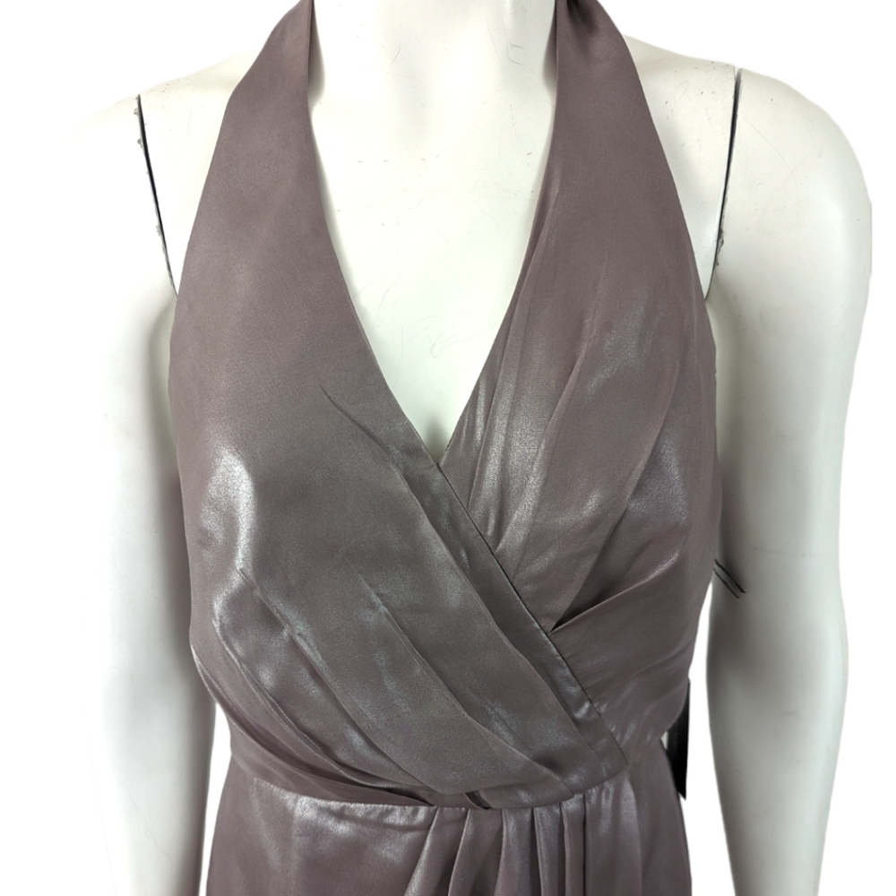 Vera Wang Dress Halter Dress NEW Womens 8 Lilac Special Occasion Cocktail Party - Picture 3 of 15